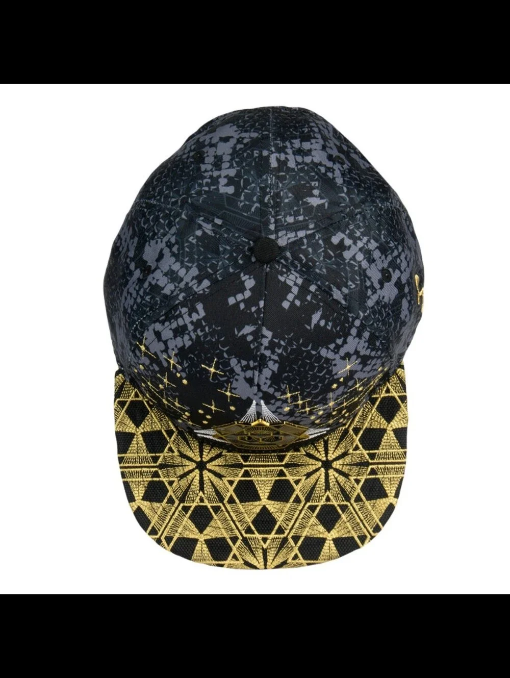 🌹💀Grassroots California: Celestial Serpent V2 Black Snapback Hat💀🌹